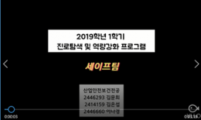 2019-1학기 Self 진로탐색 및 역량강화 : 세이프팀